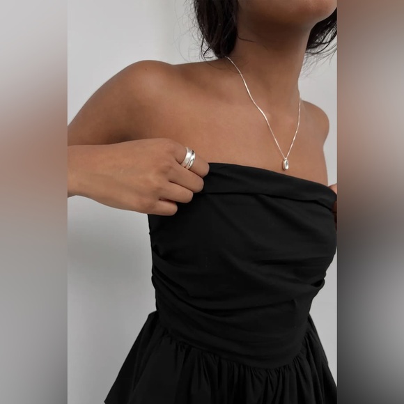 OAK + FORT brushed and shine ring set, 14k gold, 6 - Picture 5 of 5